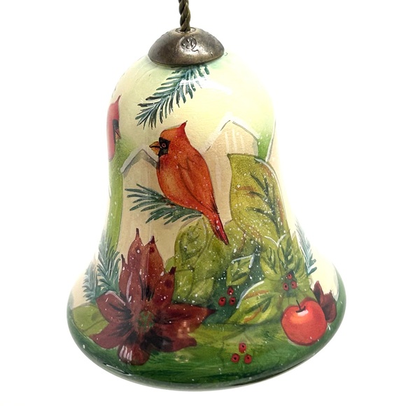 Ne’Qwa Art Cardinals Bell Blown Glass Ornament - Picture 3 of 15